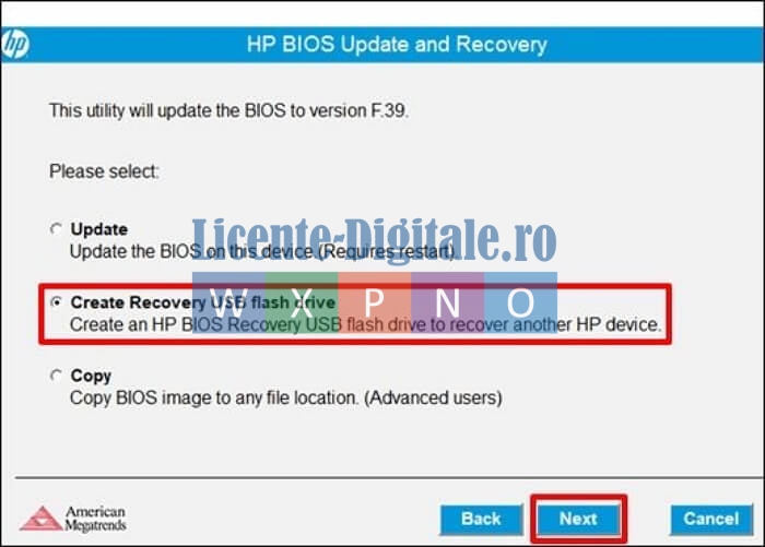 hp bios update 7