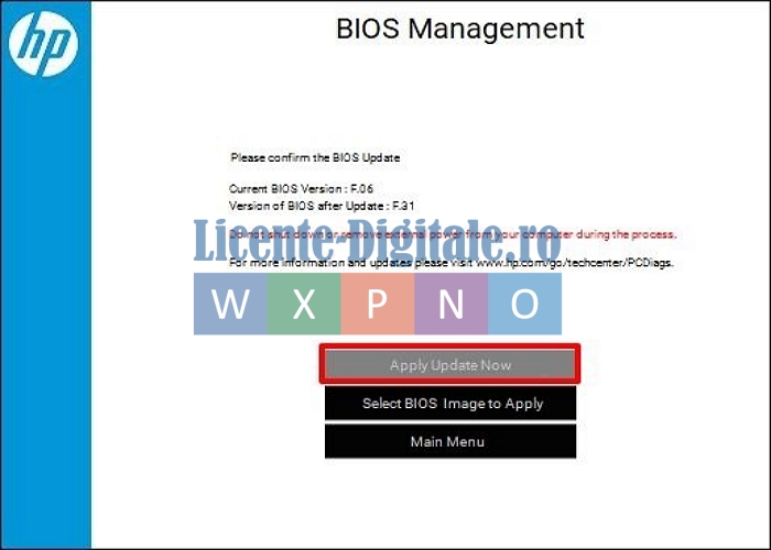 hp bios update 9